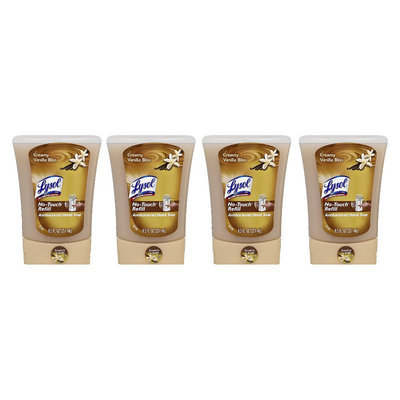 Lysol No-Touch Hand Soap Dispenser Refills - Creamy Vanilla Bliss, 8.5 Ounces, 4 Pack