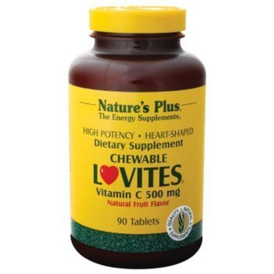 Nature's Plus - Chewable Lovites Vitamin C, 500 mg, 90 chewable tablets