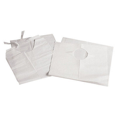 MEDLINE White BIB, PLASTIC, CRUMB CATCHER,16