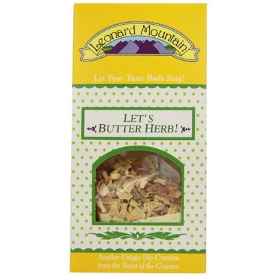 Leonard Mountain Let's Butter Herb! super Veggie Dip, 1.75-Ounce. Boxes (Pack of 6)