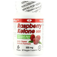 Vita Plus Raspberry Ketone Capsules, 500 mg, 60 Count