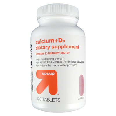 up & up Dietary Supplement Calcium Tablets - 120 Count