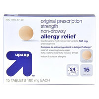up & up Allergy Relief Tablets 180mg - 15ct