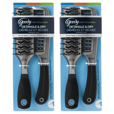 Goody Start. Style. Finish. Vent Brush and Comb Set 2pcs