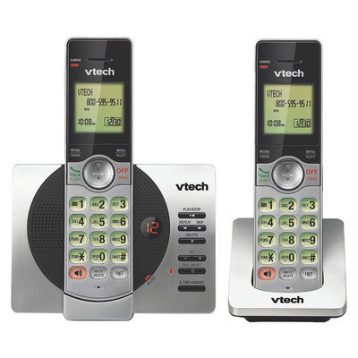 VTech DECT 6.0 Cordless Phone System (CS6529-2B) with Answering