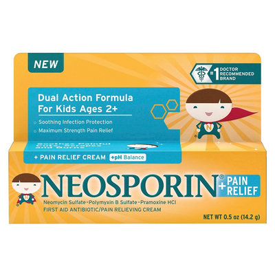 Neosporin Antibiotic and Pain Relieving Cream for Children - 0.5 oz