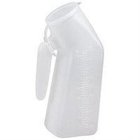 Mabis 541-5076-9750 Non-Autoclavable Male Urinal with Cover - Case of 50