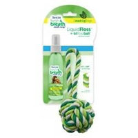 Tropiclean - Fresh Breath Liquidfloss plus Triflossball Medium-large - 001275