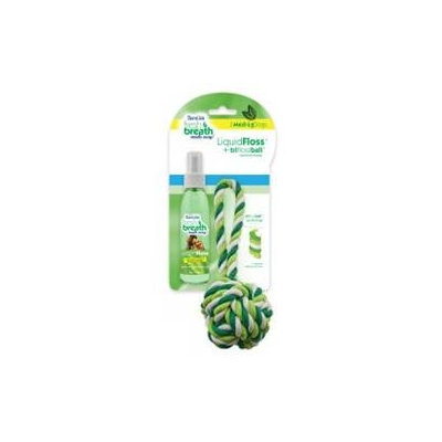 Tropiclean - Fresh Breath Liquidfloss plus Triflossball Medium-large - 001275