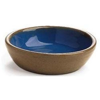 Ethical Stoneware Dish Striped Stoneware 5x2 Inch 6119