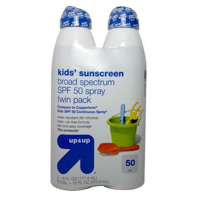 Up & Up Kids Sunscreen Broad Spectrum Twinpack SPF 50 2-6oz