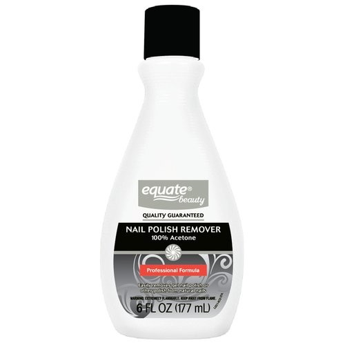 Equate Beauty 100% Acetone Nail Polish Remover, 6 fl oz