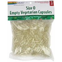 Solaray Empty Vegetarian Capsules, Size 0, 500 Count