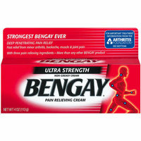 Bengay Ultra Strength Nongreasy Pain Relieving Cream - 4 Oz