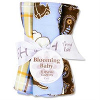 Trend Lab 102614 Bouquet 5 Pack Wash - Cowboy Baby