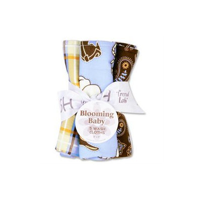 Trend Lab 102614 Bouquet 5 Pack Wash - Cowboy Baby