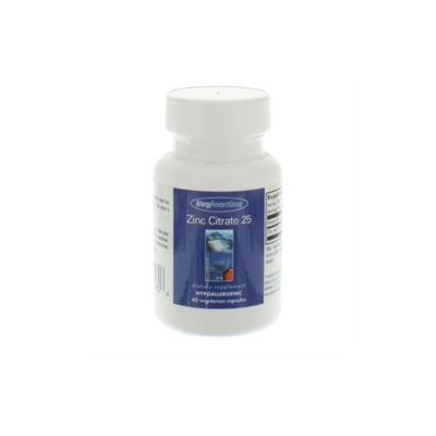 ZINC CITRATE 25 mg Caps 60 by Nutricology/ Allergy Research Group