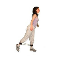 Cando Green Exercise Tubing with Ankle Cuffs - Medium