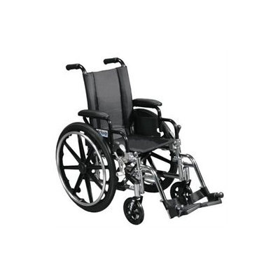 Drive Medical L418ADDA-ELR Viper Wheelchair with Flip Back Removable Adjustable