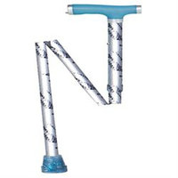 Drive Medical Glow and Go Folding Cane Silver Mist