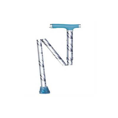 Drive Medical Glow and Go Folding Cane Silver Mist
