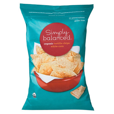 Simply Balanced Organic White Corn Tortilla Chips 12 oz