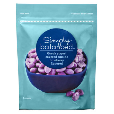 Simply Balanced Blueberry Greek Yogurt Covered Raisins 5 oz