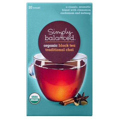Simply Balanced Organic Traditional Chai Black Tea 20 ct