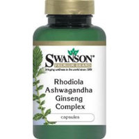 Swanson Premium Rhodiola Ashwagandha Ginseng Complex 60 Caps
