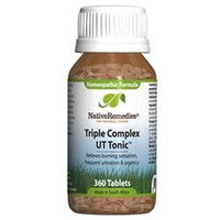 Native Remedies UTT001 Triple Complex UT Tonic for Bladder Irritation 360 Tablets