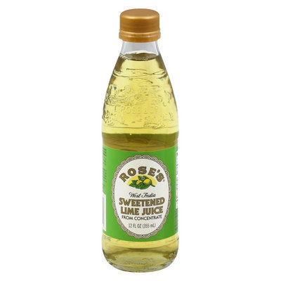 Rose's West India Sweetened Lime Juice 12 oz
