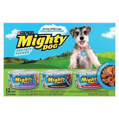 Nestlé Mighty Dog Protein Packed for Small Dogs Variety Wet Dog Food - 5.5