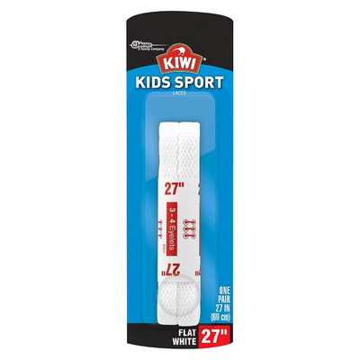 Kiwi Sport Flat Shoelace - White 27