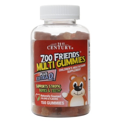 21st Century Zoo Friends Multi Gummies Plus Extra D3, 150 ea