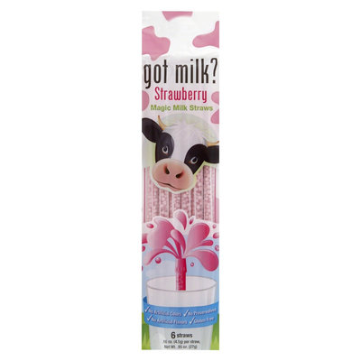 Got Milk? Magic Milk Straws Strawberry 6 ct