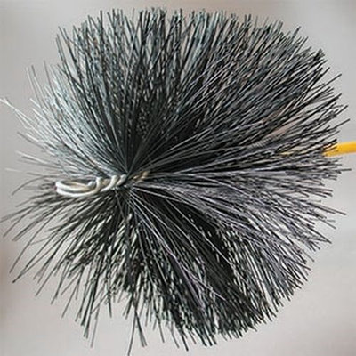 Rutland PBXT12 12 in. Diameter Round Professionals Choice Polypropylene Duct Cleaning Brush Head With Tlc Torque Lock Connector
