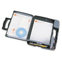 Officemate Portable Clipboard Storage Case, Charcoal (83301)