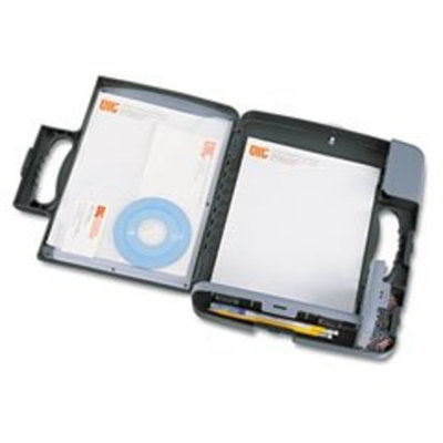 Officemate Portable Clipboard Storage Case, Charcoal (83301)