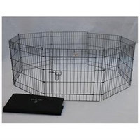 Bestpet 30 Black Pet Dog Cat Play Exercise Pen Fence w/Case 4B