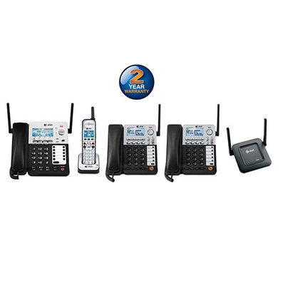 AT & T SB67138 + (2) SB67148 + (1) SB67128 4 Handset Corded / Cordless P