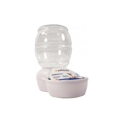 Doskocil Petmate Replendish Pet Waterer with Microban in Pearl White