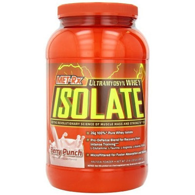 MET-Rx Ultramyosyn Whey Isolate, Berry Punch, 2 Pounds