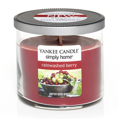 Yankee Candle simply home 10-oz. Rainwashed Berry Jar Candle (Red)