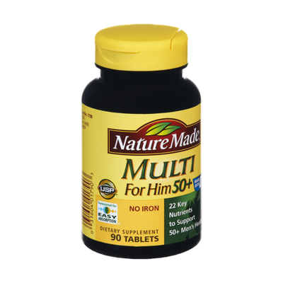 Nature Made Multi for Him 50+ Dietary Supplement Tablets - 90 CT