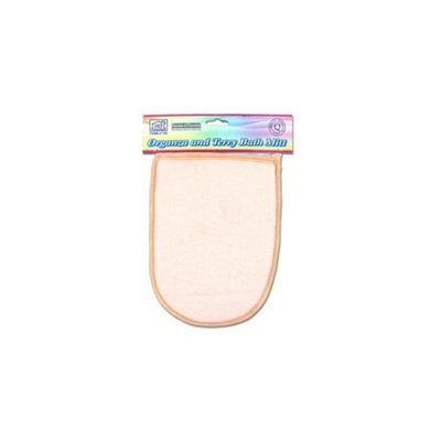 Bulk Buys Organza & Terry Bath Mitt- Orange - Case of 24