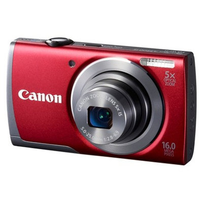 Canon Powershot A3500 16MP Digital Camera with 5x Optical Zoom - Red
