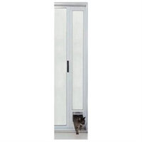 Ideal Pet Products PATCFW Cat Flap Patio Door - White Finish 77 5/8-80 3/8