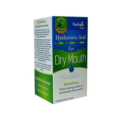 Hyalogic - Hyaluronic Acid for Dry Mouth Mint Flavor Lozenges