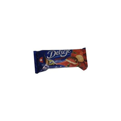 Kraft Delicje Strawberry (147g/5.18 Oz.) (Strawberry Jaffa Cake Style Biscuits from Poland)