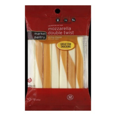 Market Pantry Double Twist Mozzarella String Cheese - 10 oz. 12